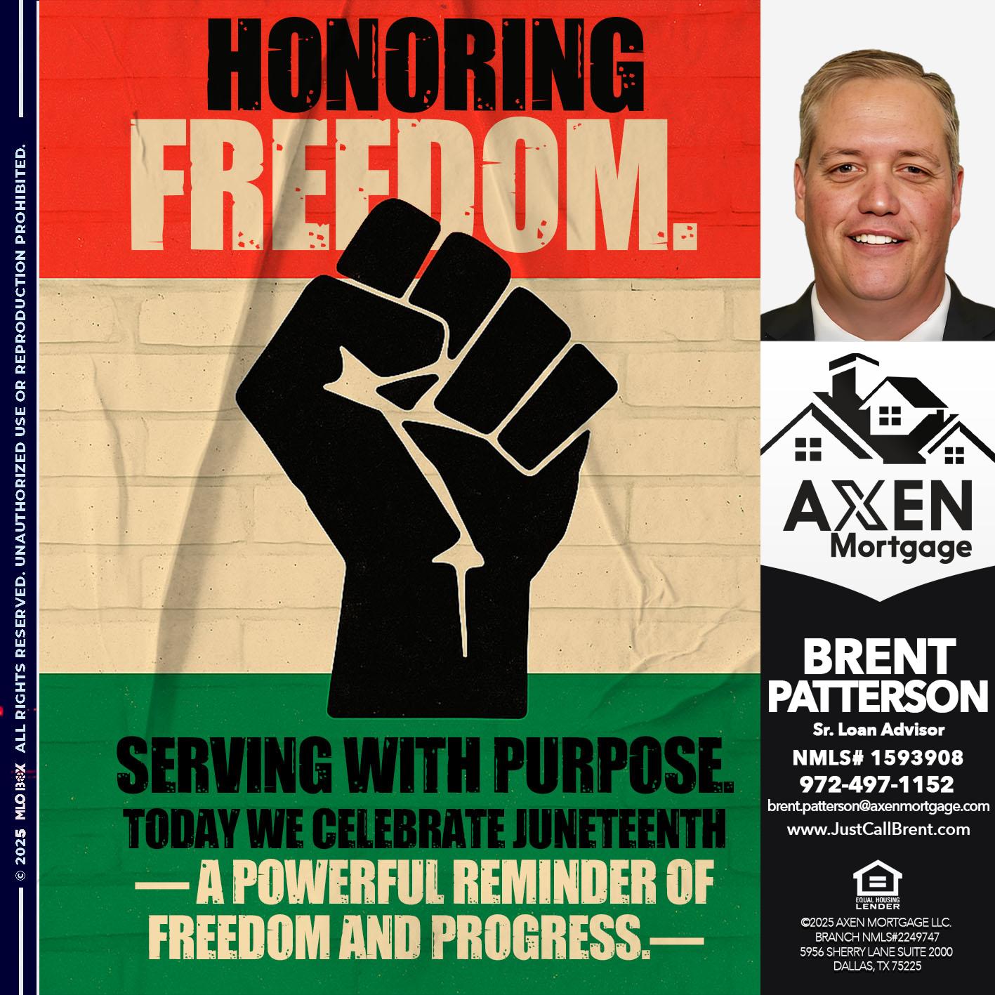 honoring freedom - Brent Patterson -Loan Officer