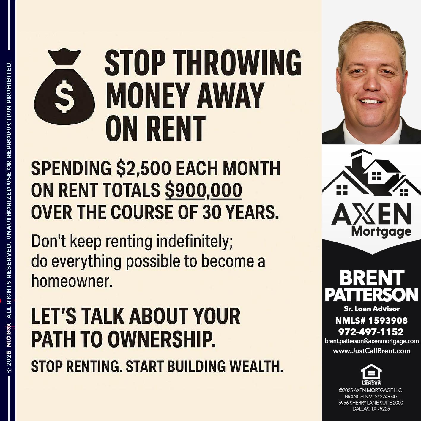STOP THROWING - Brent Patterson -Loan Officer