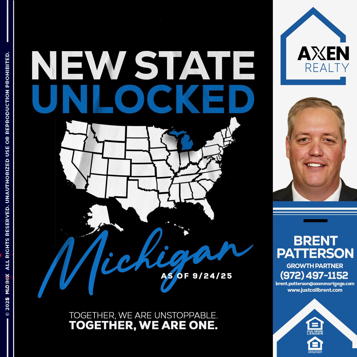 MICHIGAN UNLOCKED - Brent Patterson -Loan Officer