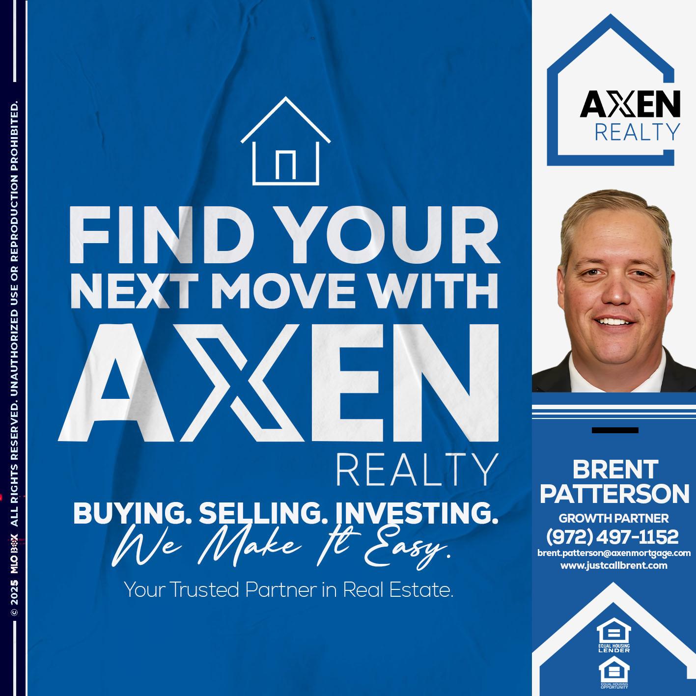 FIND YOUR - Brent Patterson -Loan Officer