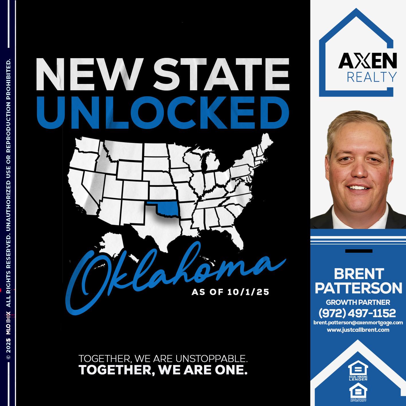OKLAHOMA UNLOCKED - Brent Patterson -Loan Officer