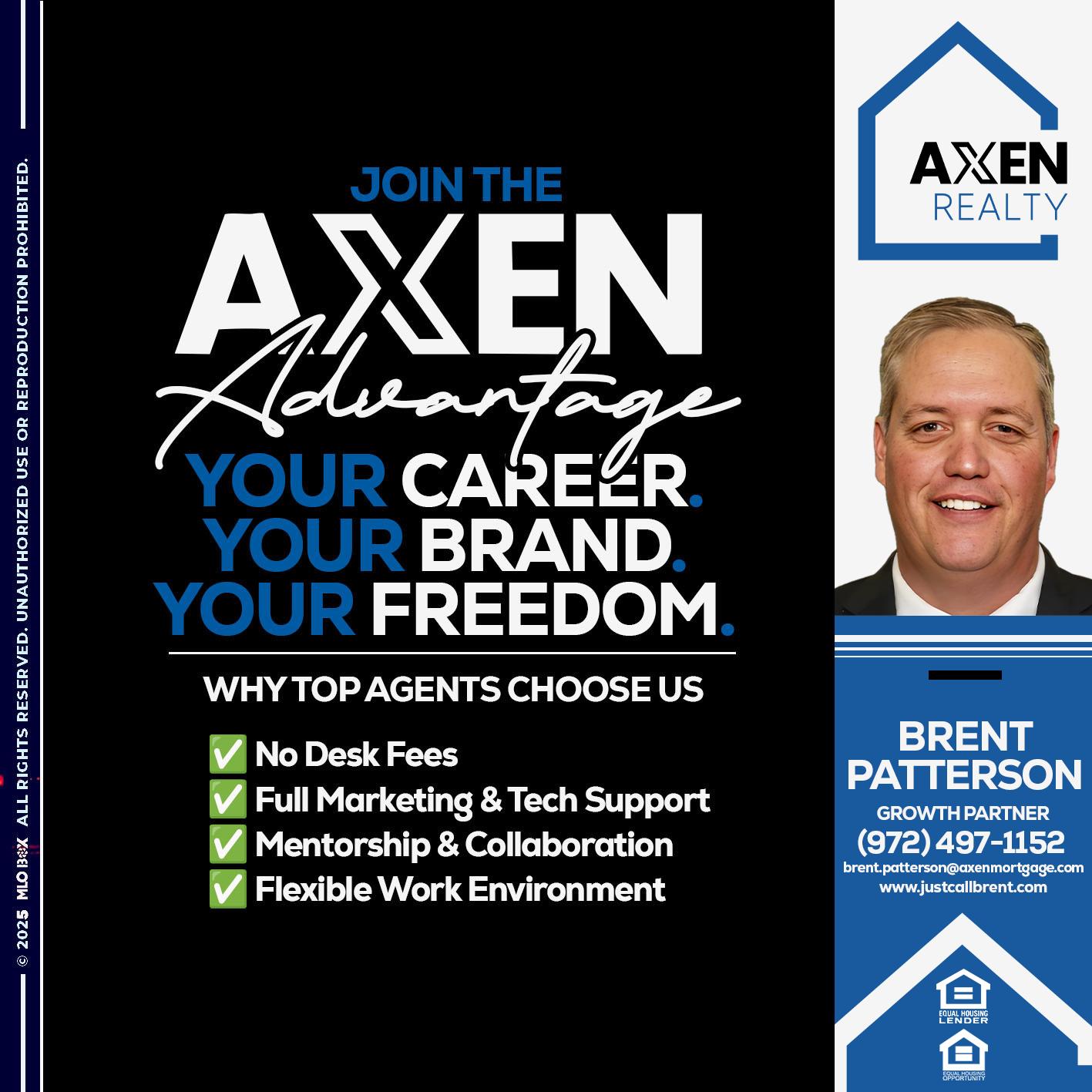JOIN THE AXEN - Brent Patterson -Loan Officer