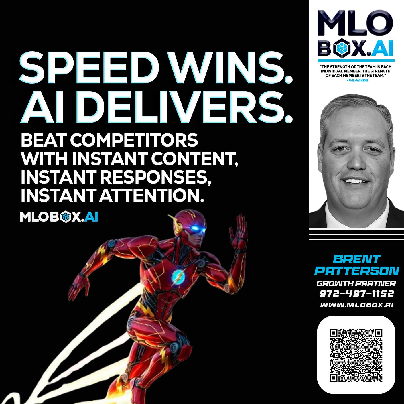 SPEED WINS - Brent Patterson -Loan Officer