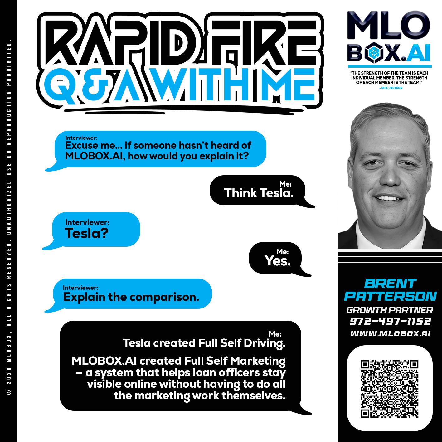 RAPID FIRE Q&A - Brent Patterson -Loan Officer