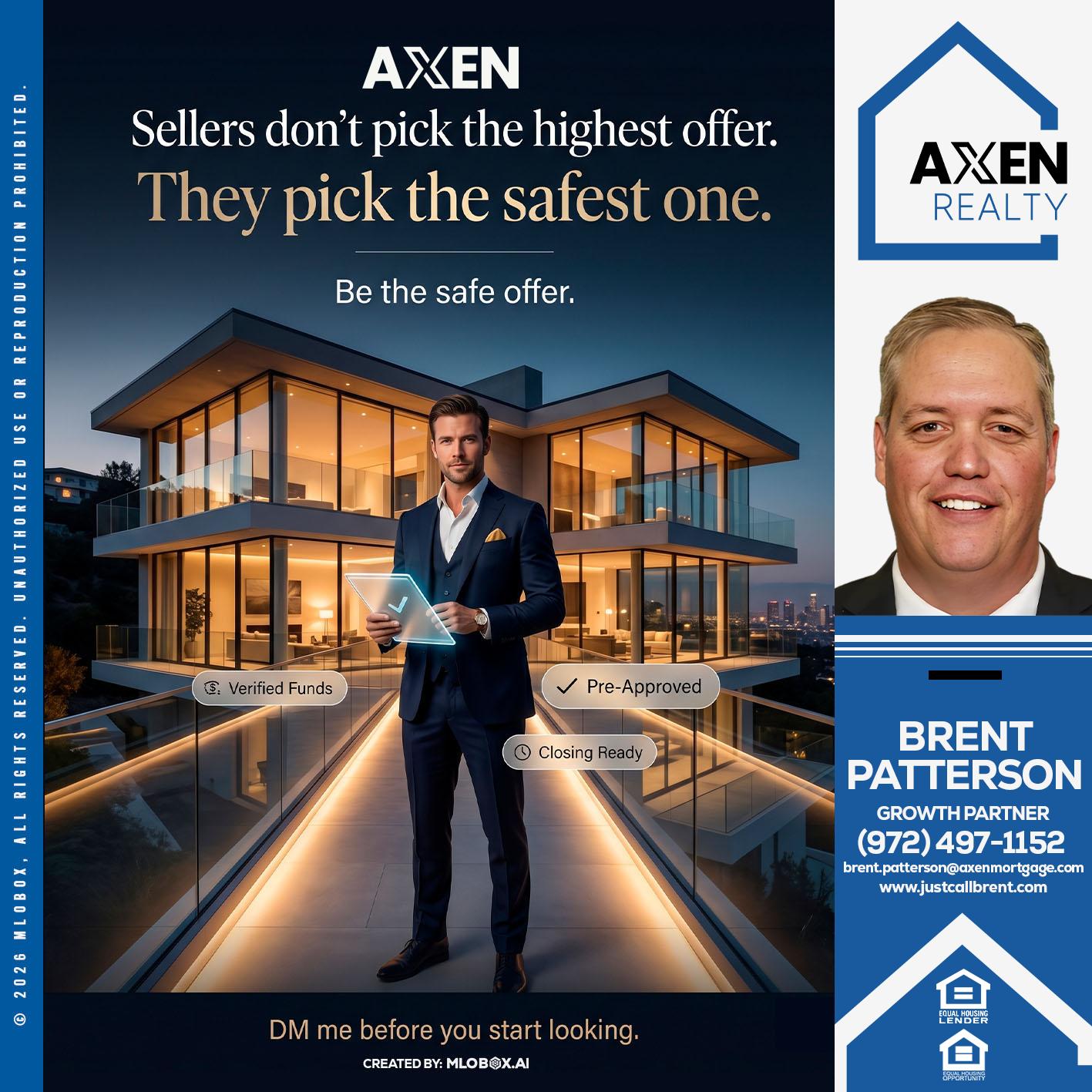 seller's don't pick - Brent Patterson -Loan Officer